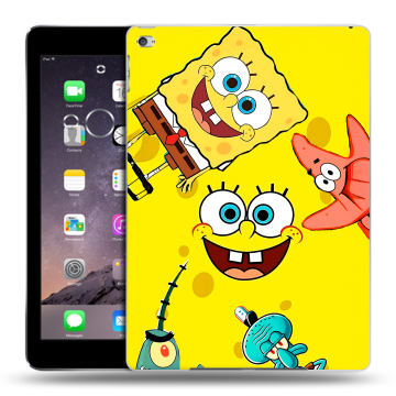 Силиконовый чехол на Ipad Air 2 с принтом Спанч боб Спанчбоб
