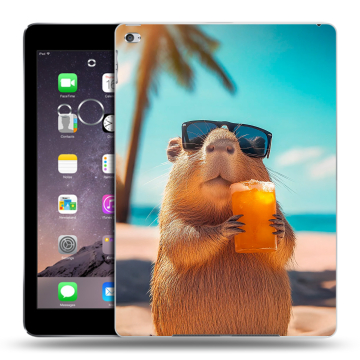 Силиконовый чехол на Ipad Air 2 с принтом Капибара Силиконовый чехол на Ipad Air 2 с принтом Капибара