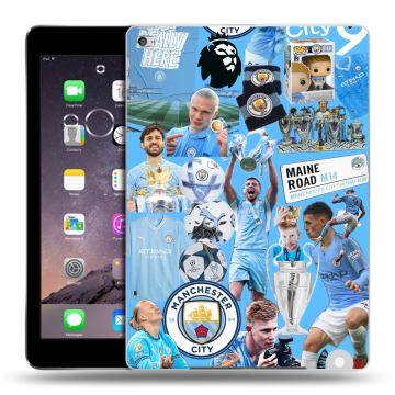 Силиконовый чехол на Ipad Air 2 с принтом Man City Манчестер Сити