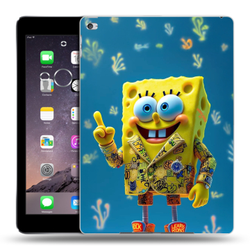 Силиконовый чехол на Ipad Air 2 с принтом Спанч боб Спанчбоб
