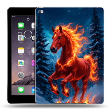 Силиконовый чехол на Ipad Air 2 с принтом Новый год коня