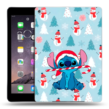 Силиконовый чехол на Ipad Air 2 с принтом Стич Новый год