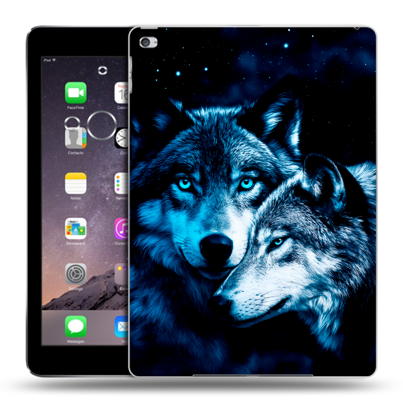 Силиконовый чехол на Ipad Air 2 с принтом Волки Силиконовый чехол на Ipad Air 2 с принтом Волки