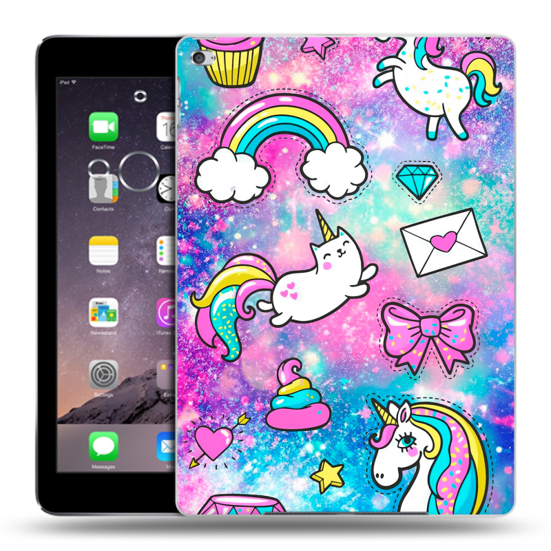 Пластиковый чехол на Ipad Air 2 с принтом Единороги Пластиковый чехол на Ipad Air 2 с принтом Единороги