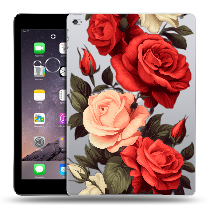 Силиконовый чехол на Ipad Air 2 с принтом Розы Силиконовый чехол на Ipad Air 2 с принтом Розы