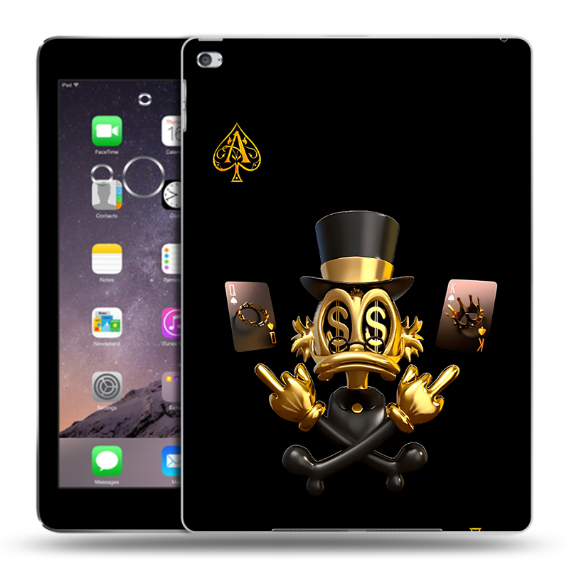 Пластиковый чехол на Ipad Air 2 с принтом Золотой скрудж макдак Пластиковый чехол на Ipad Air 2 с принтом Золотой скрудж макдак