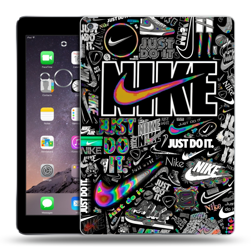 Силиконовый чехол на Ipad Air 2 с принтом Найк Силиконовый чехол на Ipad Air 2 с принтом Найк