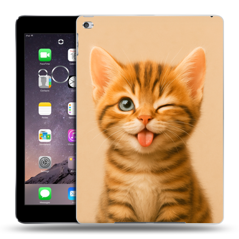 Силиконовый чехол на Ipad Air 2 с принтом котенок Силиконовый чехол на Ipad Air 2 с принтом котенок