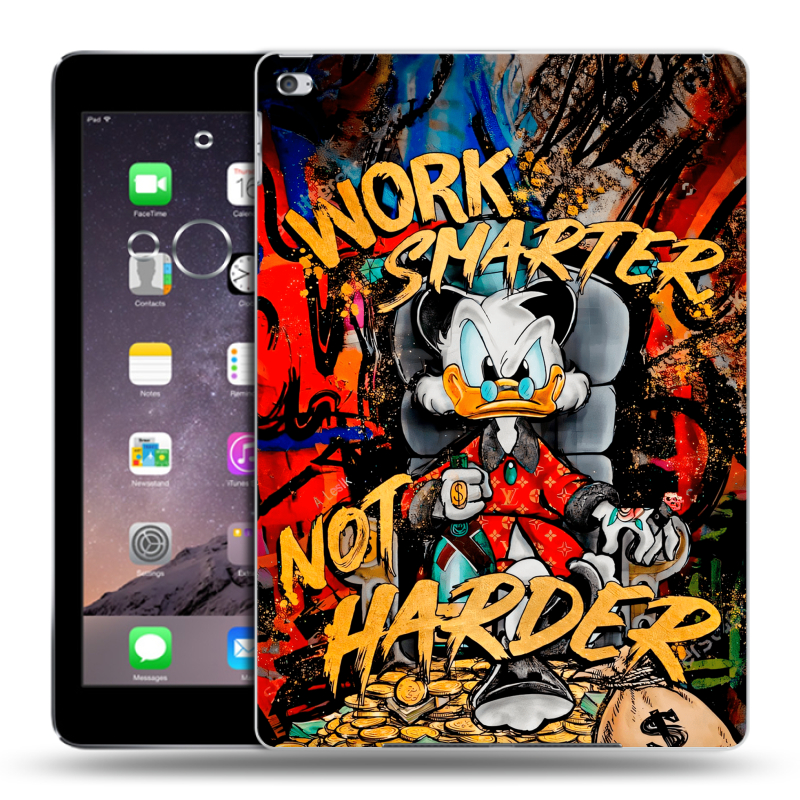 Пластиковый чехол на Ipad Air 2 с принтом Дональд Дак Деньги Пластиковый чехол на Ipad Air 2 с принтом Дональд Дак Деньги