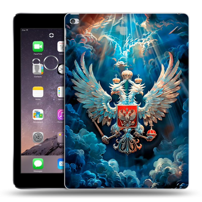 Пластиковый чехол на Ipad Air 2 с принтом Герб флаг России Пластиковый чехол на Ipad Air 2 с принтом Герб флаг России