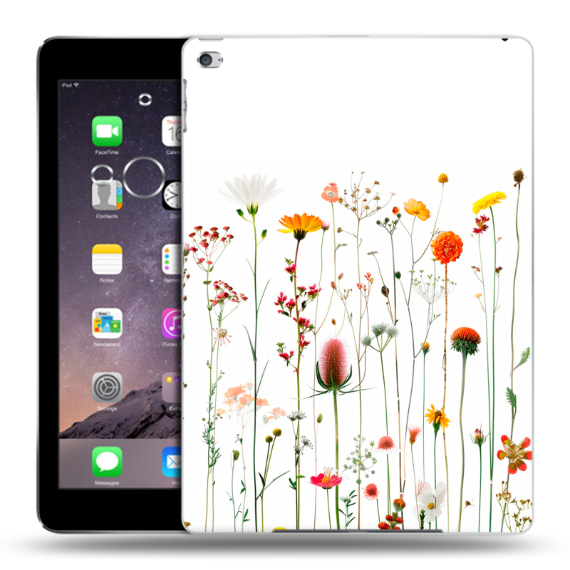 Силиконовый чехол на Ipad Air 2 с принтом цветы Силиконовый чехол на Ipad Air 2 с принтом цветы