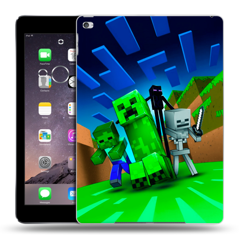 Пластиковый чехол на Ipad Air 2 с принтом Майнкрафт Пластиковый чехол на Ipad Air 2 с принтом Майнкрафт