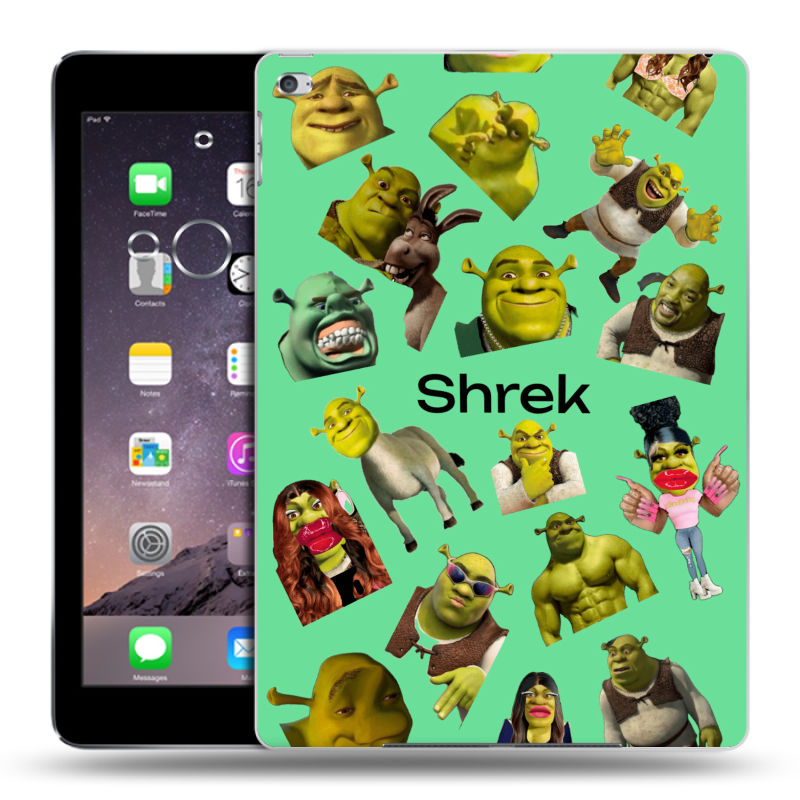 Пластиковый чехол на Ipad Air 2 с принтом Шрек Shrek Пластиковый чехол на Ipad Air 2 с принтом Шрек Shrek