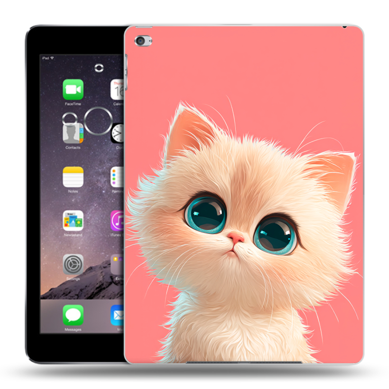 Пластиковый чехол на Ipad Air 2 с принтом Розовый котенок Пластиковый чехол на Ipad Air 2 с принтом Розовый котенок