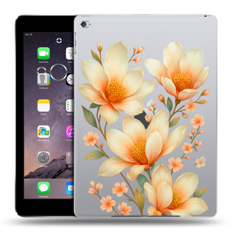Силиконовый чехол на Ipad Air 2 с принтом Цветы Силиконовый чехол на Ipad Air 2 с принтом Цветы