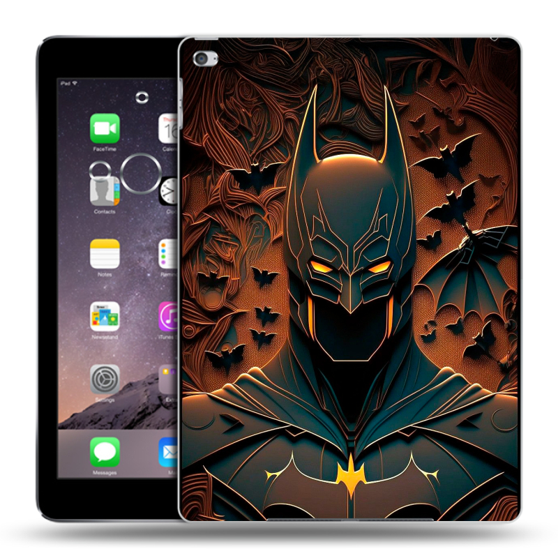 Силиконовый чехол на Ipad Air 2 с принтом Batman Бэтмен Силиконовый чехол на Ipad Air 2 с принтом Batman Бэтмен