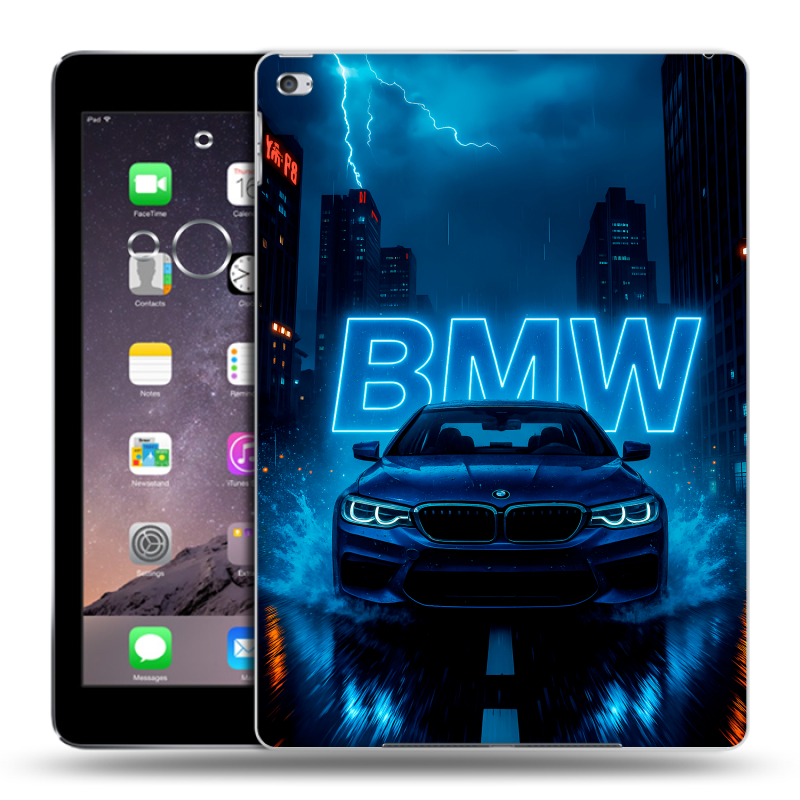 Силиконовый чехол на Ipad Air 2 с принтом BMW БМВ Силиконовый чехол на Ipad Air 2 с принтом BMW БМВ