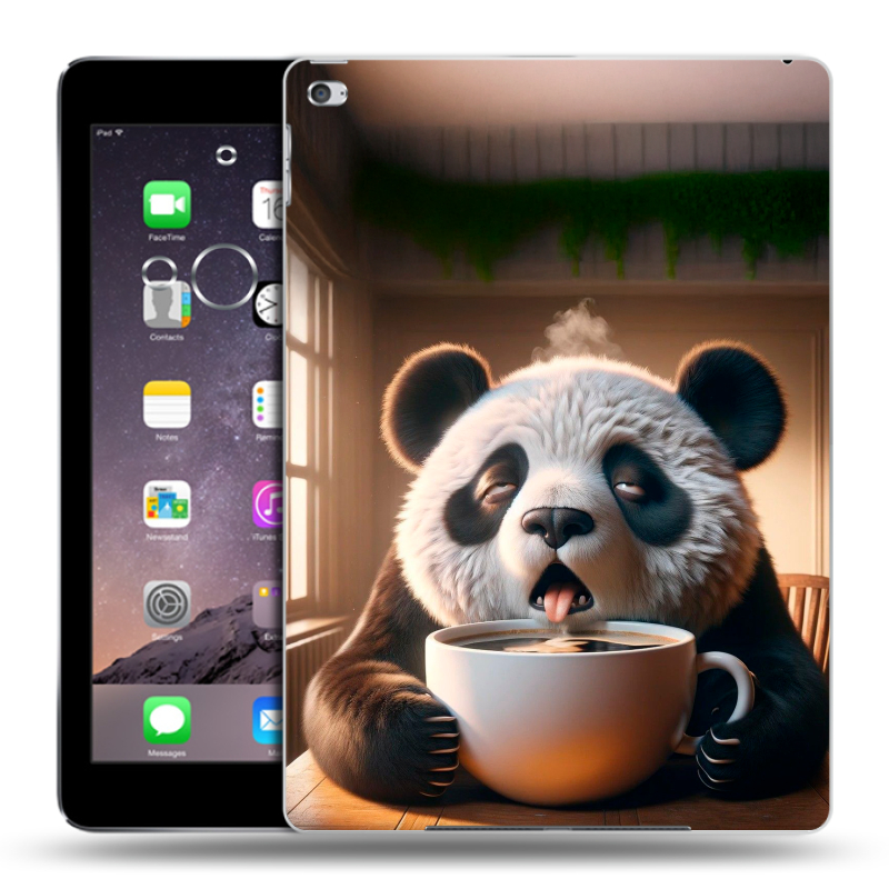 Пластиковый чехол на планшета Ipad Air 2 с принтом смешная панда Пластиковый чехол на планшета Ipad Air 2 с принтом смешная панда