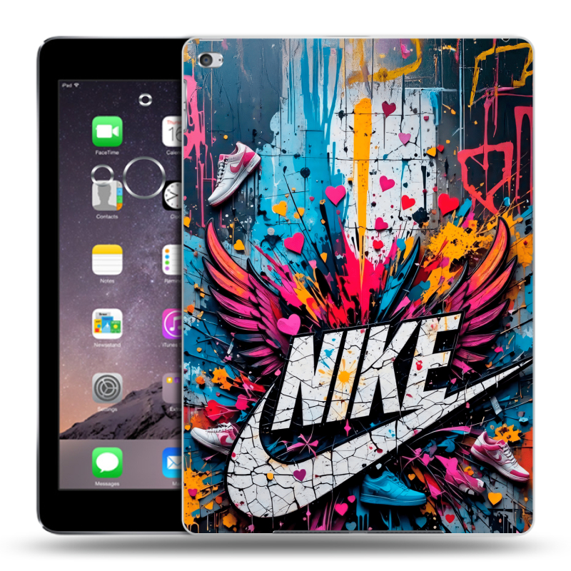 Пластиковый чехол на Ipad Air 2 с принтом Nike Найк Пластиковый чехол на Ipad Air 2 с принтом Nike Найк