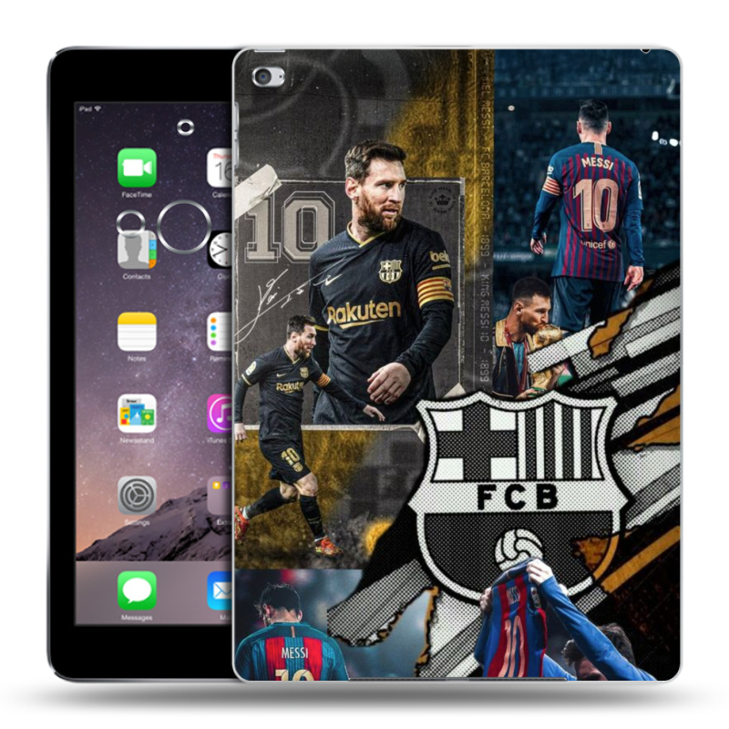 Силиконовый чехол на Ipad Air 2 с принтом Messi Barcelona Силиконовый чехол на Ipad Air 2 с принтом Messi Barcelona