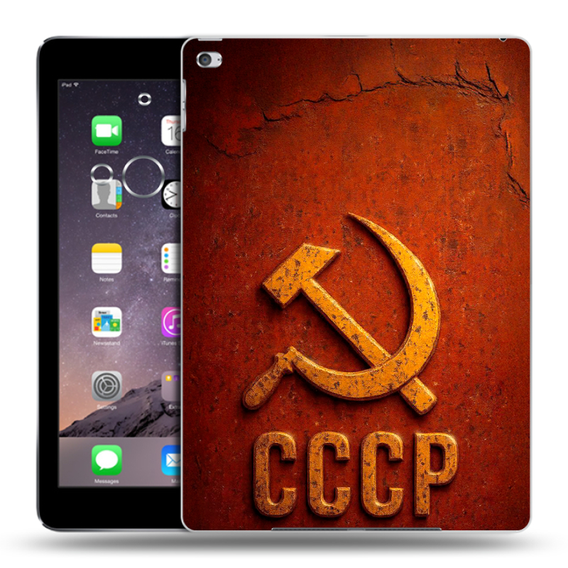 Пластиковый чехол на планшета Ipad Air 2 с принтом Флаг Герб СССР Пластиковый чехол на планшета Ipad Air 2 с принтом Флаг Герб СССР