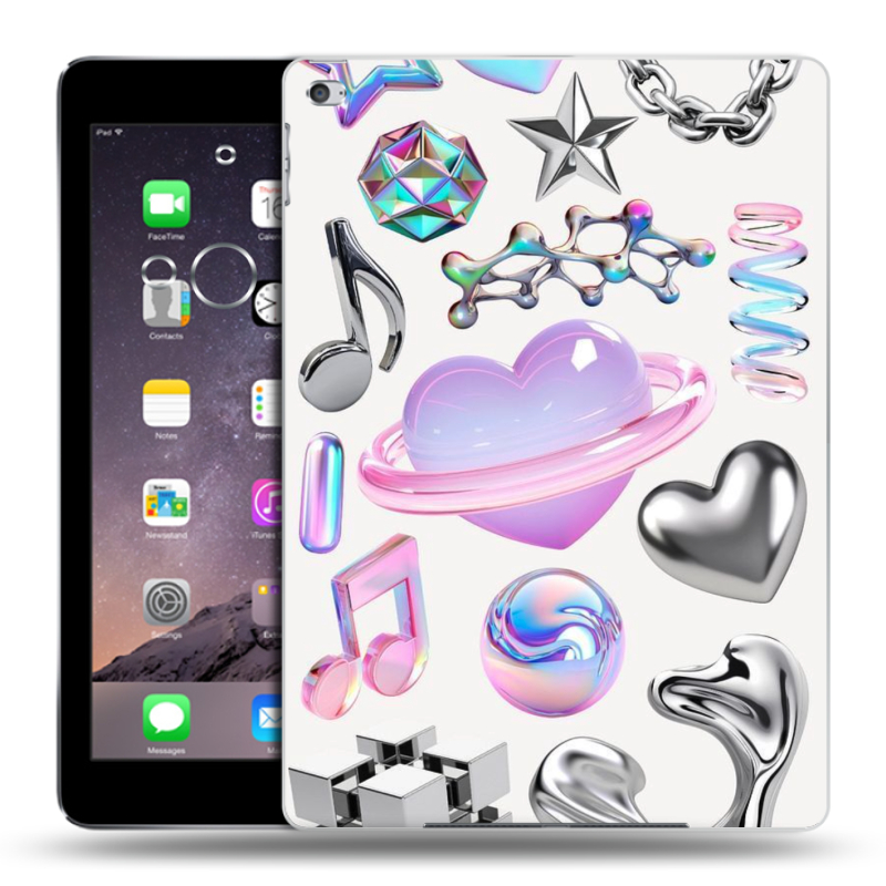 Силиконовый чехол на Ipad Air 2 с принтом Y2K Силиконовый чехол на Ipad Air 2 с принтом Y2K