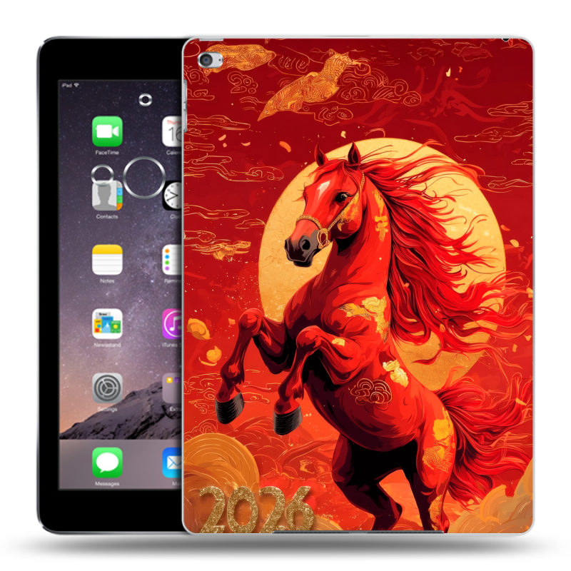Силиконовый чехол на Ipad Air 2 с принтом Новый год Силиконовый чехол на Ipad Air 2 с принтом Новый год