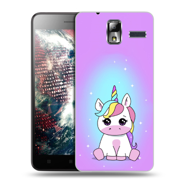 Силиконовый чехол на Lenovo S580 Ideaphone с принтом Единорог Силиконовый чехол на Lenovo S580 Ideaphone с принтом Единорог