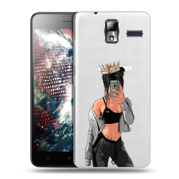 Силиконовый чехол на Lenovo S580 Ideaphone с принтом Женские принты Силиконовый чехол на Lenovo S580 Ideaphone с принтом Женские принты