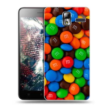 Силиконовый чехол на Lenovo S580 Ideaphone с принтом Конфеты Силиконовый чехол на Lenovo S580 Ideaphone с принтом Конфеты