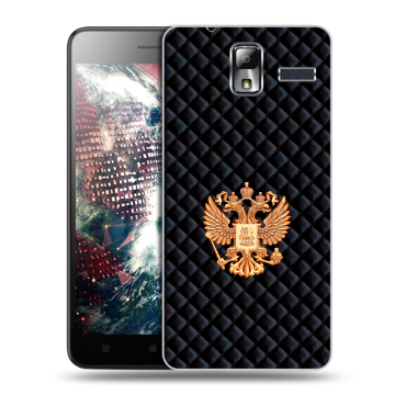 Силиконовый чехол на Lenovo S580 Ideaphone с принтом Герб России принт Силиконовый чехол на Lenovo S580 Ideaphone с принтом Герб России принт