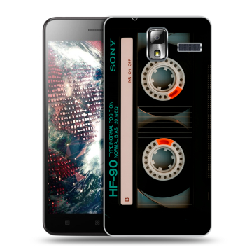 Силиконовый чехол на Lenovo S580 Ideaphone с принтом Кассета Силиконовый чехол на Lenovo S580 Ideaphone с принтом Кассета
