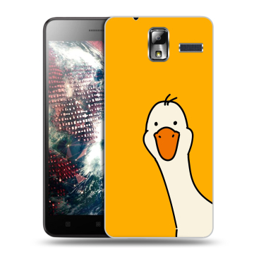 Силиконовый чехол на Lenovo S580 Ideaphone с принтом Утка Силиконовый чехол на Lenovo S580 Ideaphone с принтом Утка
