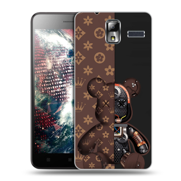 Силиконовый чехол на Lenovo S580 Ideaphone с принтом Луи робот Силиконовый чехол на Lenovo S580 Ideaphone с принтом Луи робот