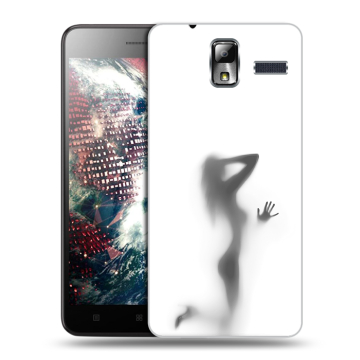 Силиконовый чехол на Lenovo S580 Ideaphone с принтом Силуэт