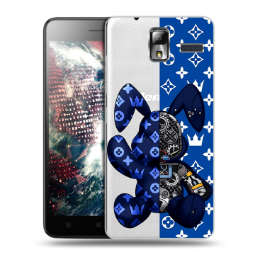 Силиконовый чехол на Lenovo S580 Ideaphone с принтом Луи робот Силиконовый чехол на Lenovo S580 Ideaphone с принтом Луи робот