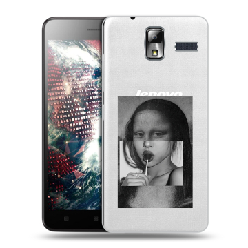 Силиконовый чехол на Lenovo S580 Ideaphone с принтом Мона Лиза Силиконовый чехол на Lenovo S580 Ideaphone с принтом Мона Лиза