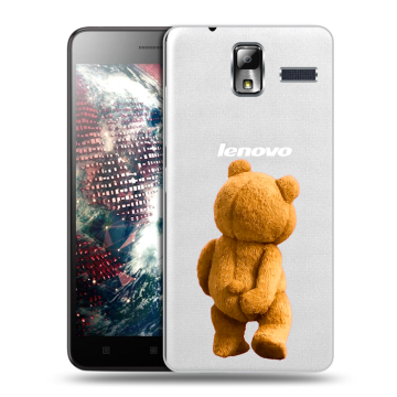 Силиконовый чехол на Lenovo S580 Ideaphone с принтом Медведь Силиконовый чехол на Lenovo S580 Ideaphone с принтом Медведь
