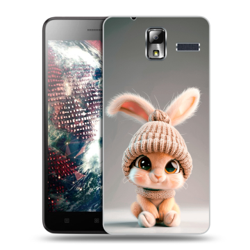Силиконовый чехол на Lenovo S580 Ideaphone с принтом Кролик