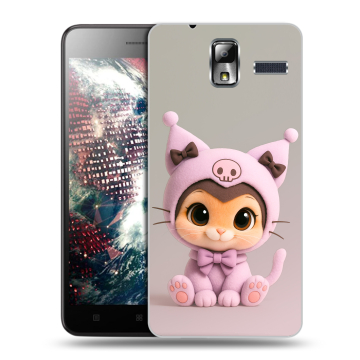 Силиконовый чехол на Lenovo S580 Ideaphone с принтом Куроми Kuromi Силиконовый чехол на Lenovo S580 Ideaphone с принтом Куроми Kuromi
