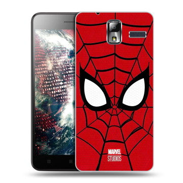 Силиконовый чехол на Lenovo S580 Ideaphone с принтом человек паук spiderman