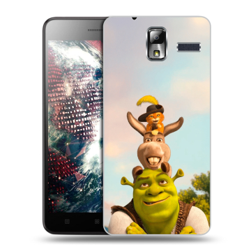Силиконовый чехол на Lenovo S580 Ideaphone с принтом Шрек Shrek