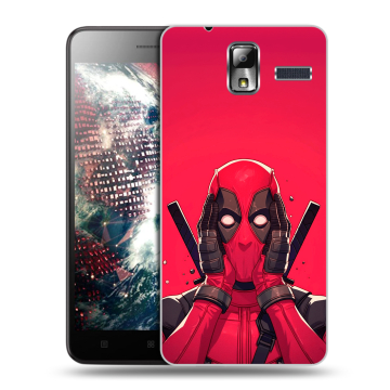 Силиконовый чехол на Lenovo S580 Ideaphone с принтом Дедпул Deadpool Силиконовый чехол на Lenovo S580 Ideaphone с принтом Дедпул Deadpool