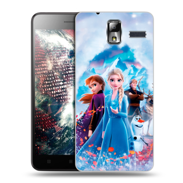 Силиконовый чехол на Lenovo S580 Ideaphone с принтом Холодное сердце Frozen Силиконовый чехол на Lenovo S580 Ideaphone с принтом Холодное сердце Frozen