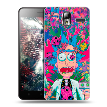 Силиконовый чехол на Lenovo S580 Ideaphone с принтом Рик и Морти Rick Morty Силиконовый чехол на Lenovo S580 Ideaphone с принтом Рик и Морти Rick Morty