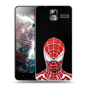 Силиконовый чехол на Lenovo S580 Ideaphone с принтом человек паук spiderman Силиконовый чехол на Lenovo S580 Ideaphone с принтом человек паук spiderman