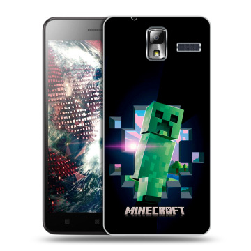 Силиконовый чехол на Lenovo S580 Ideaphone с принтом Майнкрафт Minecraft Силиконовый чехол на Lenovo S580 Ideaphone с принтом Майнкрафт Minecraft