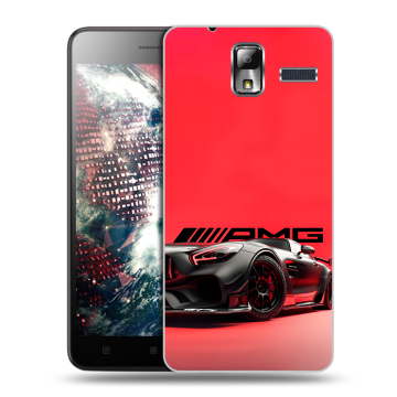 Силиконовый чехол на Lenovo S580 Ideaphone с принтом Мерседес Mercedes AMG