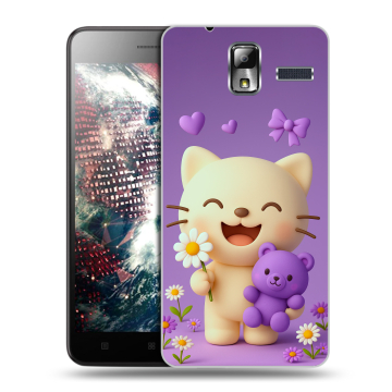 Силиконовый чехол на Lenovo S580 Ideaphone с принтом для девочек Силиконовый чехол на Lenovo S580 Ideaphone с принтом для девочек