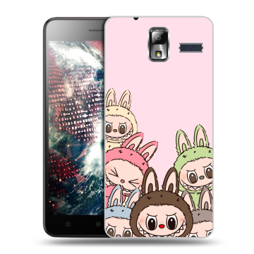 Силиконовый чехол на Lenovo S580 Ideaphone с принтом Лабубу
